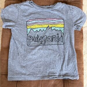 Patagonia Kids Gray Mountain Graphic Tee